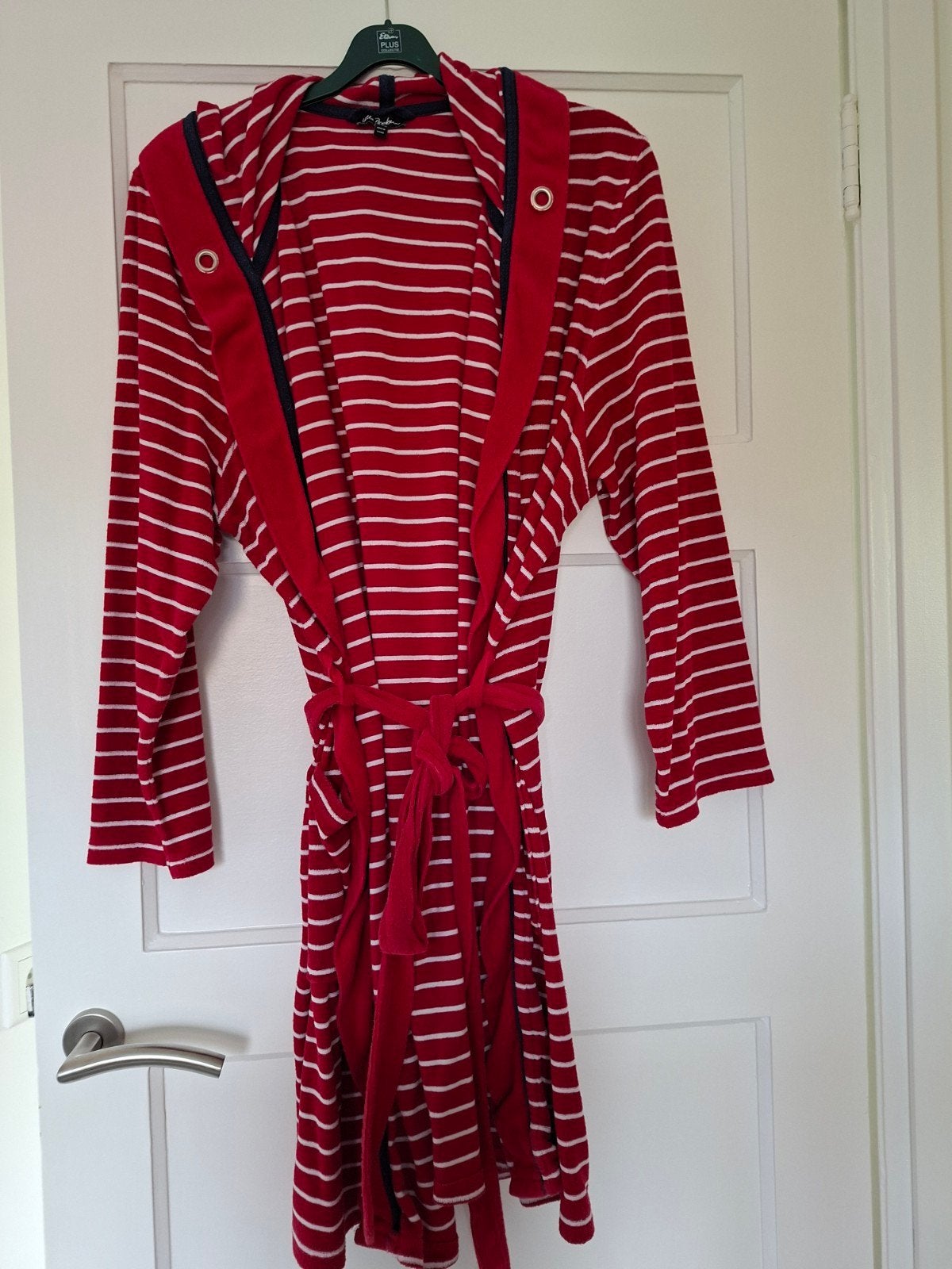 Comfortabele gestreepte badjas met capuchon van Ulla Popken, Kleding | Dames, Overige Dameskleding, Ulla Popken, Ophalen of Verzenden