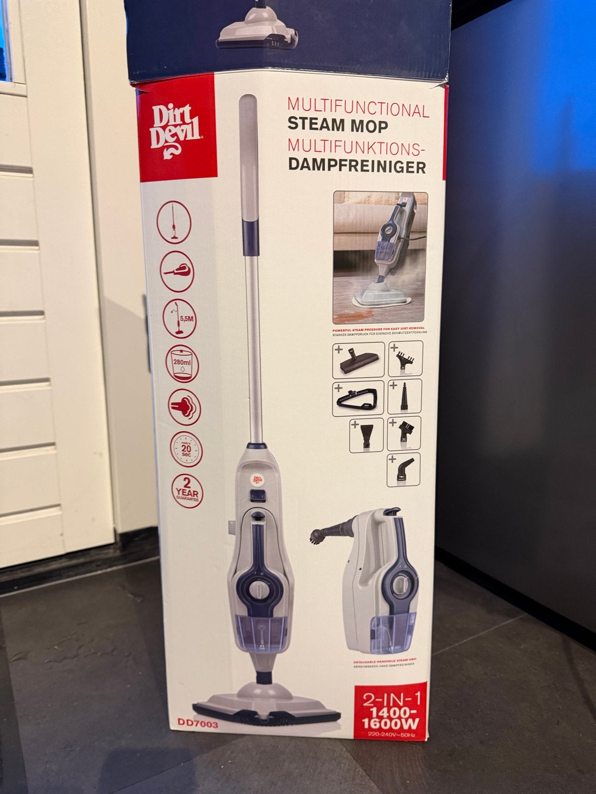Dirt Devil DD7003 Multifunctioneel Stoomapparaat - 2-in-1, Witgoed en Apparatuur, Ophalen, Zo goed als nieuw