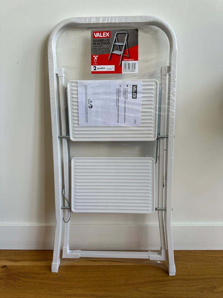 Valex 2-tredige opvouwbare keukentrap, 47 cm, Trap, Nieuw, Ophalen of Verzenden, Opvouwbaar of Inschuifbaar