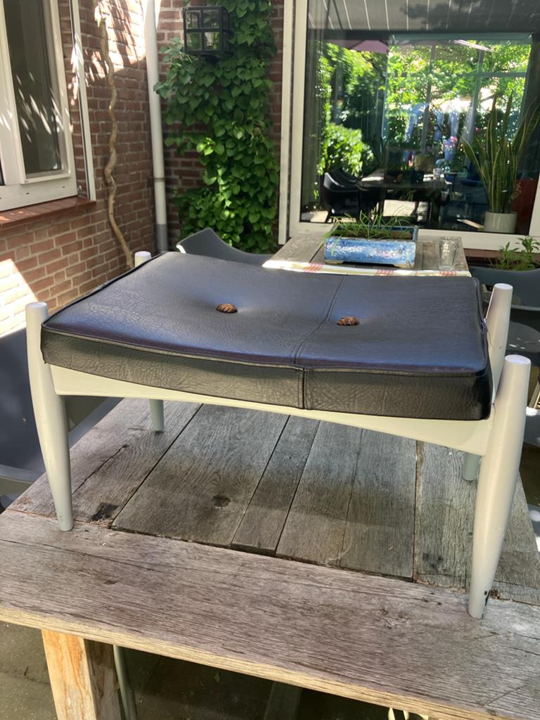 Vintage deens krukje / voetenbankje, Ophalen of Verzenden