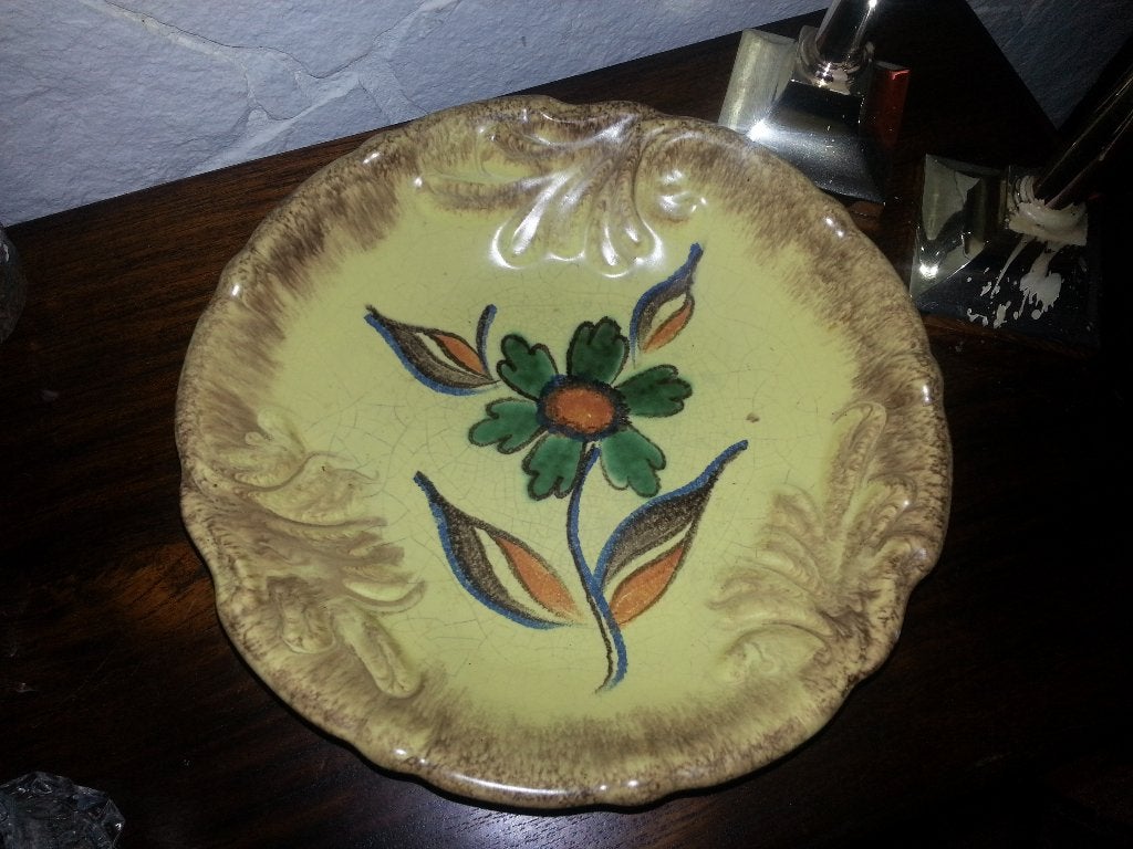 Brocante Plateel Elsterwerda Art Deco schaal jaren 30, Ophalen of Verzenden, Huis en Inrichting