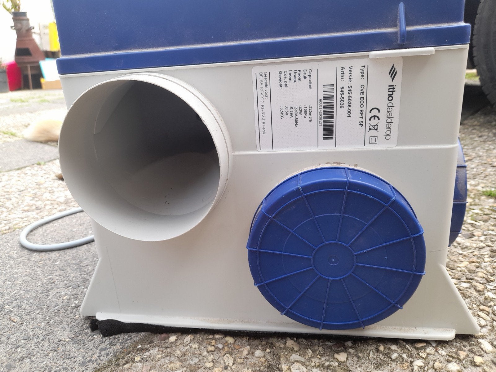 Itho Daalderop CVE ECO RFT SP Ventilatiebox, Ophalen, Gebruikt
