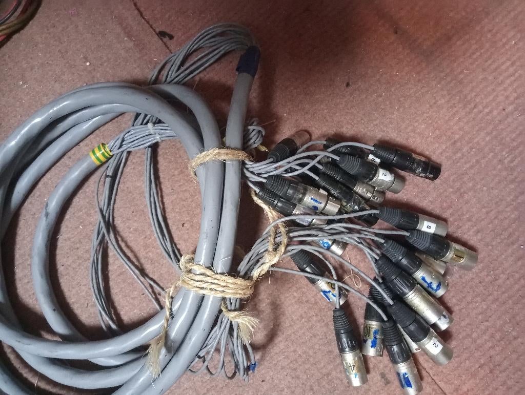 MultiKabel 12kanaal 6meter XLR, Ophalen, Gebruikt, Apparatuur
