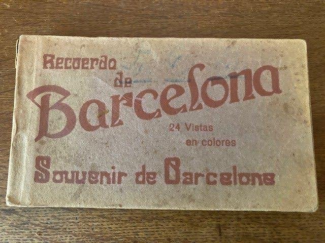 Ansichtkaartboekje Barcelona 1921 gekleurd, Ophalen of Verzenden, 1920 tot 1940, Ongelopen, Spanje