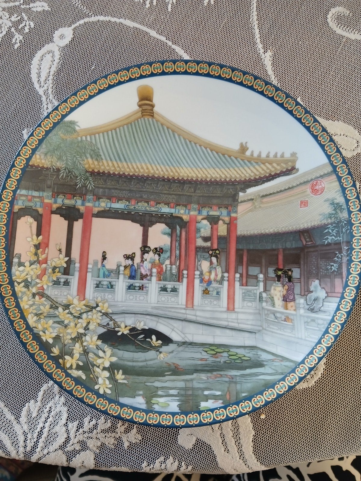 Porseleinen wandbord 'The Forbidden City' 1991, Ophalen of Verzenden, Nieuw, Porselein, Bord of Schaal