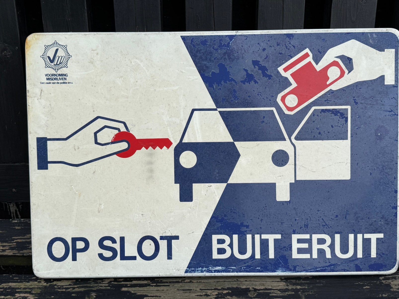 Vintage verkeersbord, Ophalen, Gebruikt, Overige typen