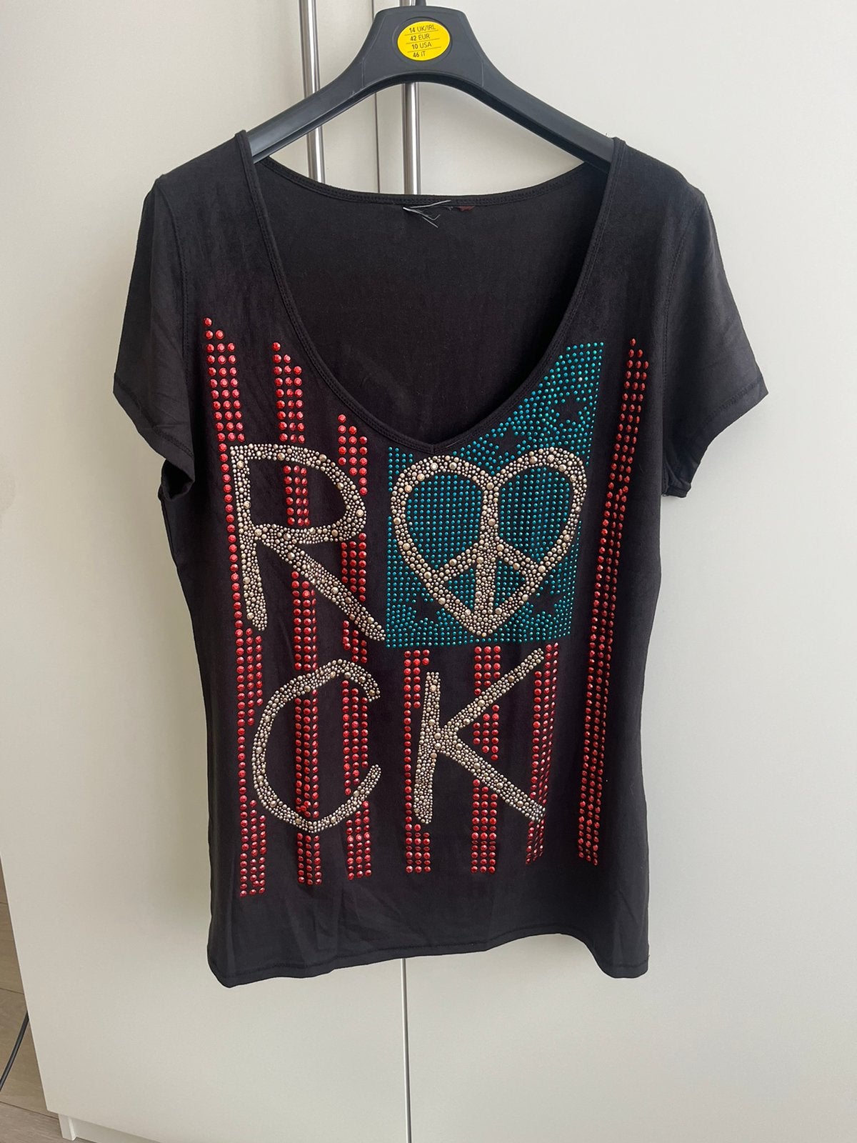 Rock t-shirt maat M/L, Ophalen of Verzenden, Nieuw, Zwart, Korte mouw