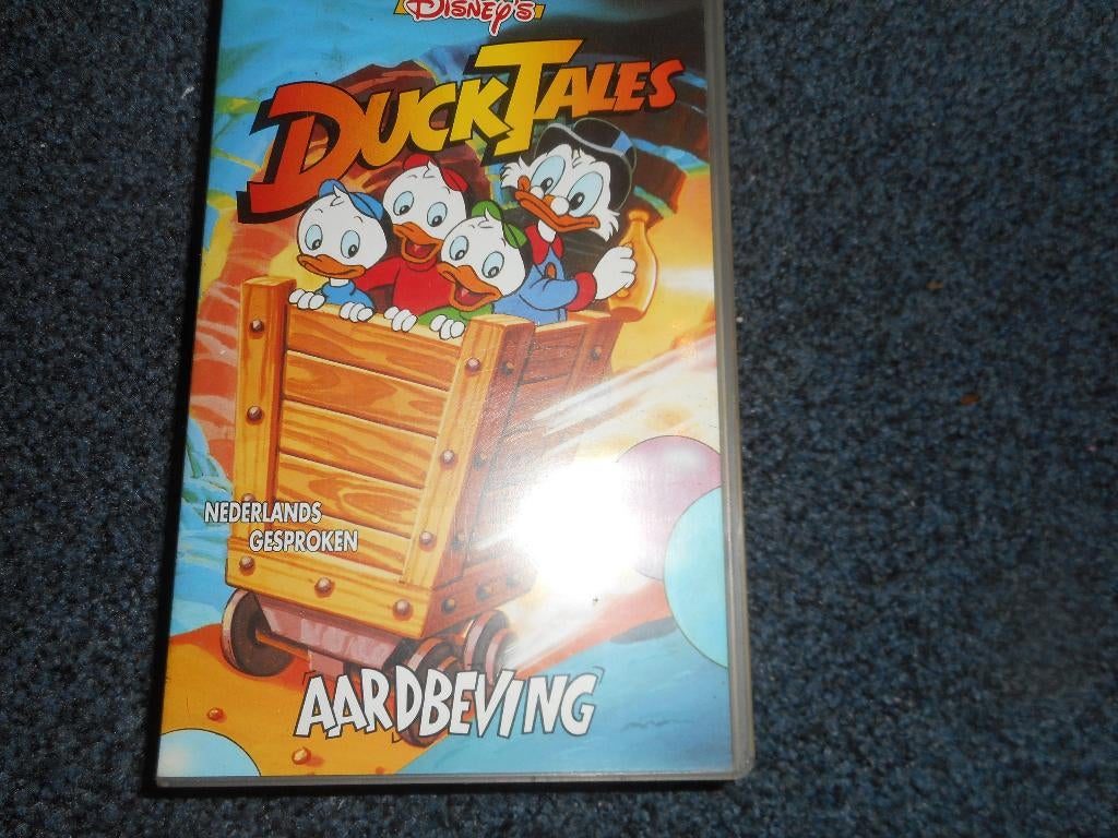 DUCKTALES "Aardbeving" Leuke Disney Tekenfilm Op VIDEO!, Cd's en Dvd's, VHS | Kinderen en Jeugd, Alle leeftijden, Ophalen of Verzenden