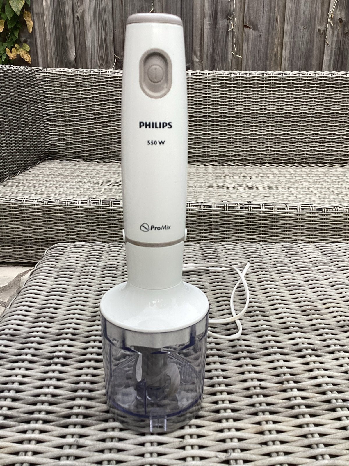 Philips ProMix Staafmixer 550W met hakmolen, Ophalen of Verzenden, Gebruikt, Blender