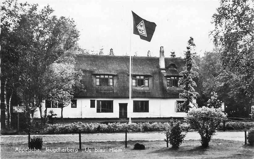 377-343-019 Appelscha Jeugdherberg Us Blau Hiem, Ophalen of Verzenden, Voor 1920, Friesland