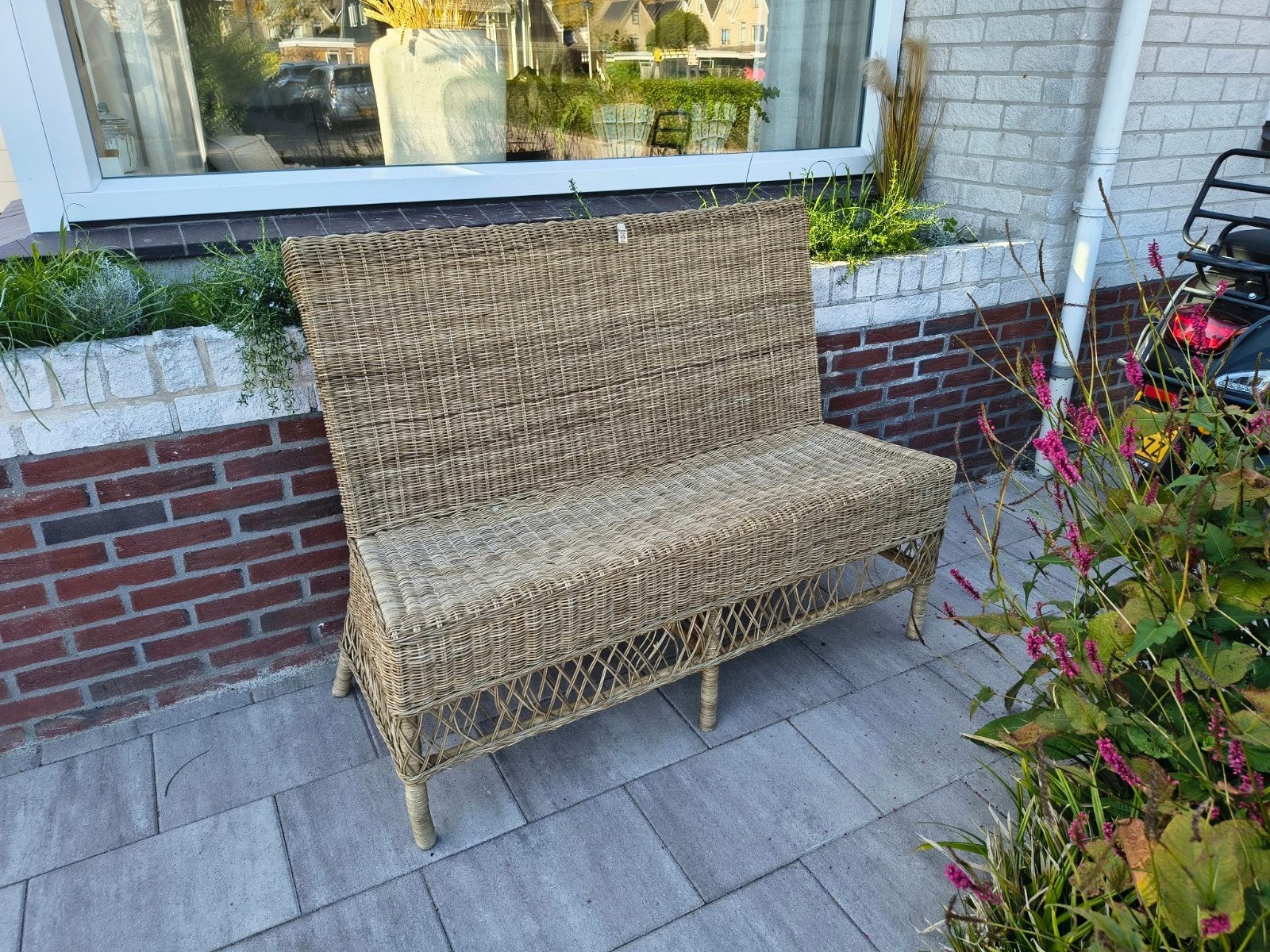 Riviera Maison rotan bankje, Ophalen, Gebruikt, Riet of Rotan, Landelijk