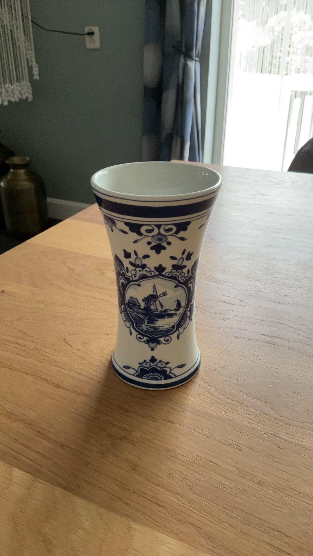 Delfs blauw vaasje Royal Delfs 1653, Antiek en Kunst, Verzenden