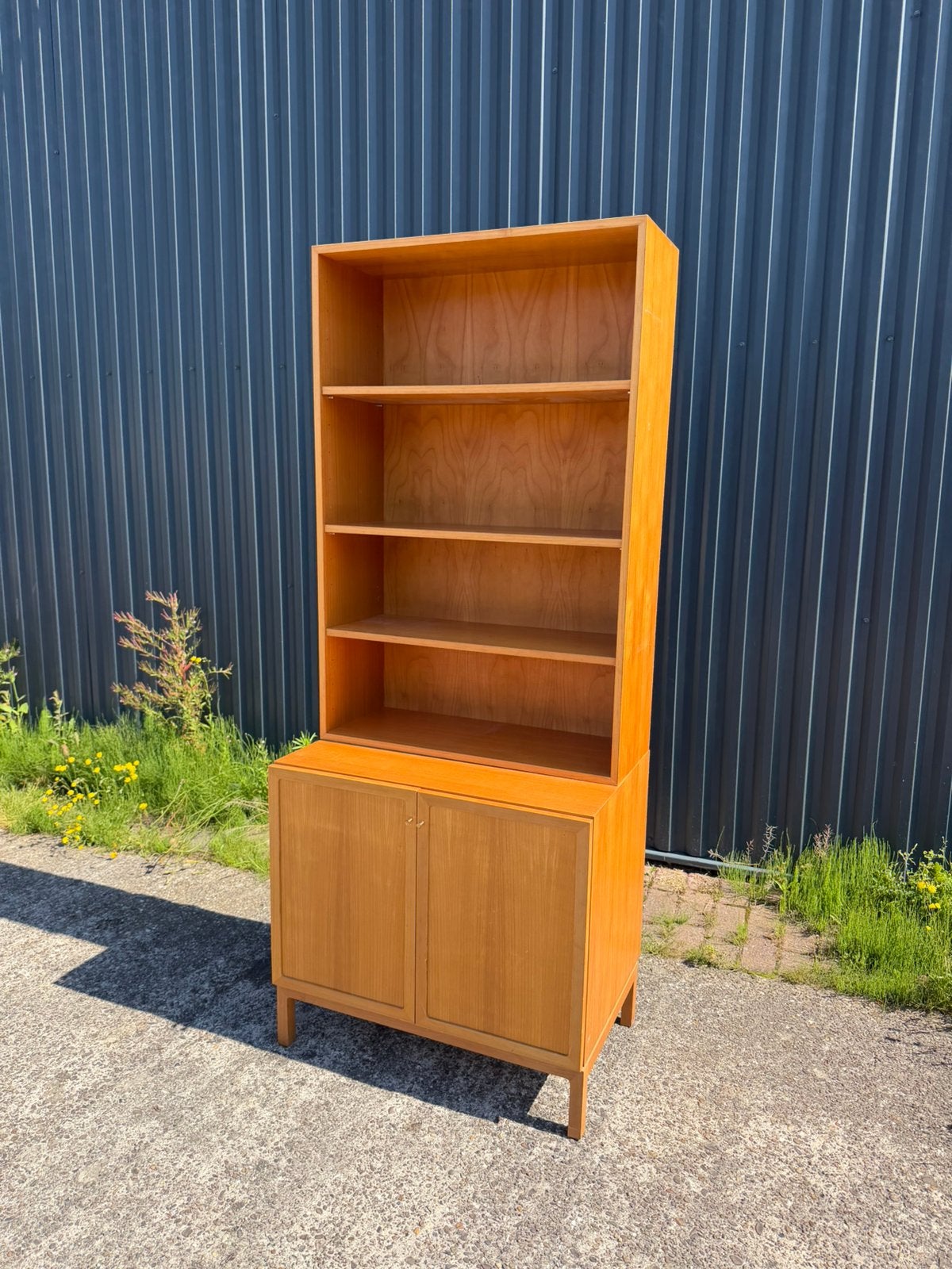 Vintage kast highboard boekenkast, Ophalen, Gebruikt, 50 tot 100 cm, Minder dan 100 cm
