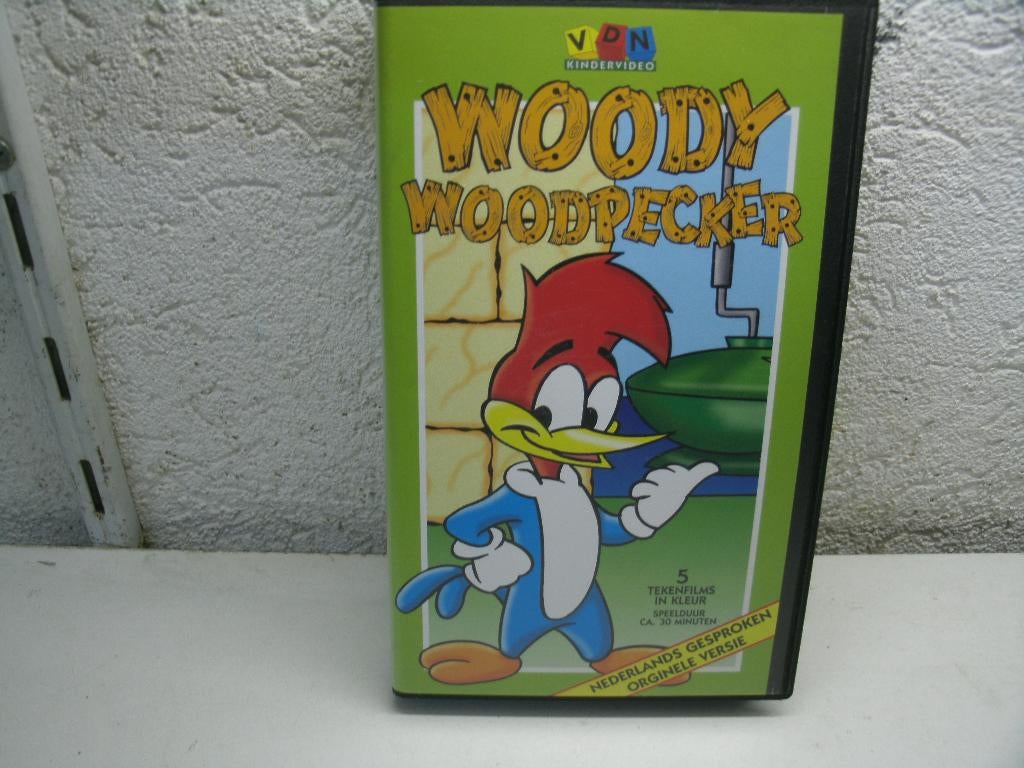 vhs 13a woody woodpecker, Cd's en Dvd's, VHS | Kinderen en Jeugd, Alle leeftijden, Ophalen of Verzenden, Zo goed als nieuw