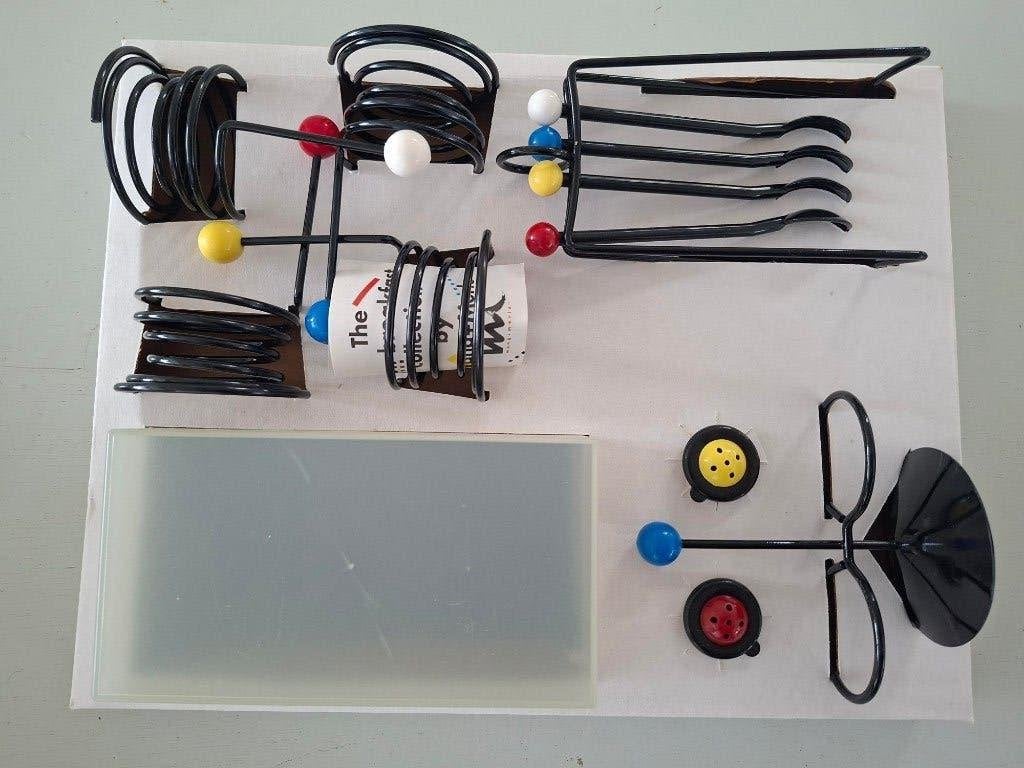 Vintage ontbijtset Wang & Merlo jaren 80 Memphis design, Ophalen of Verzenden, Huis en Inrichting
