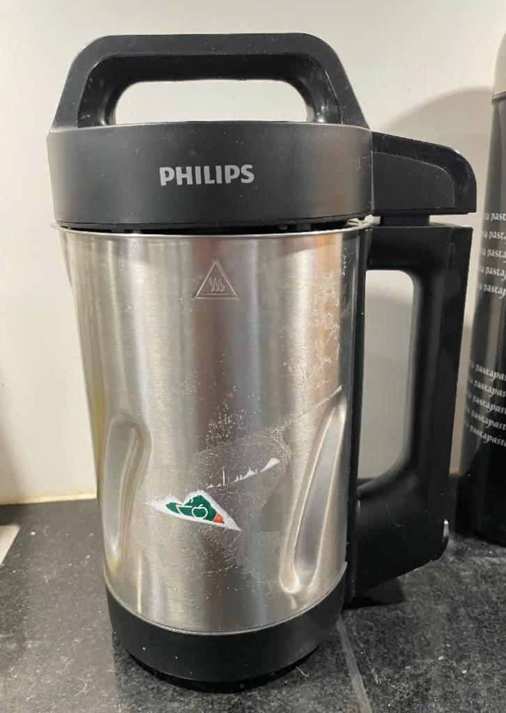 Philips Soepmaker., 1 tot 2 liter, Ophalen of Verzenden, Zo goed als nieuw, 3 snelheden of meer