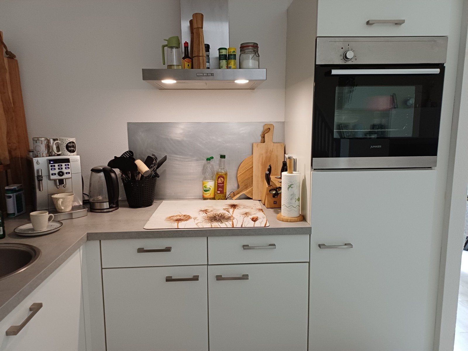 Nette complete hoek keuken  230 x190, Huis en Inrichting, Keuken | Complete keukens, Ophalen of Verzenden, Gebruikt, Wit, Overige typen