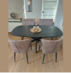 Eettafel Zweeds model, Ophalen, 50 tot 100 cm, Zo goed als nieuw, 150 tot 200 cm