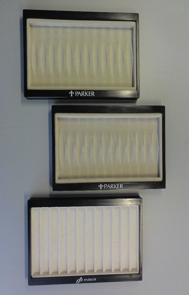 3 X PARKER DISPLAY NU VOOR ... PER DISPLAY ... NU VOOR, Ophalen of Verzenden, Zo goed als nieuw, Overige typen, Parker