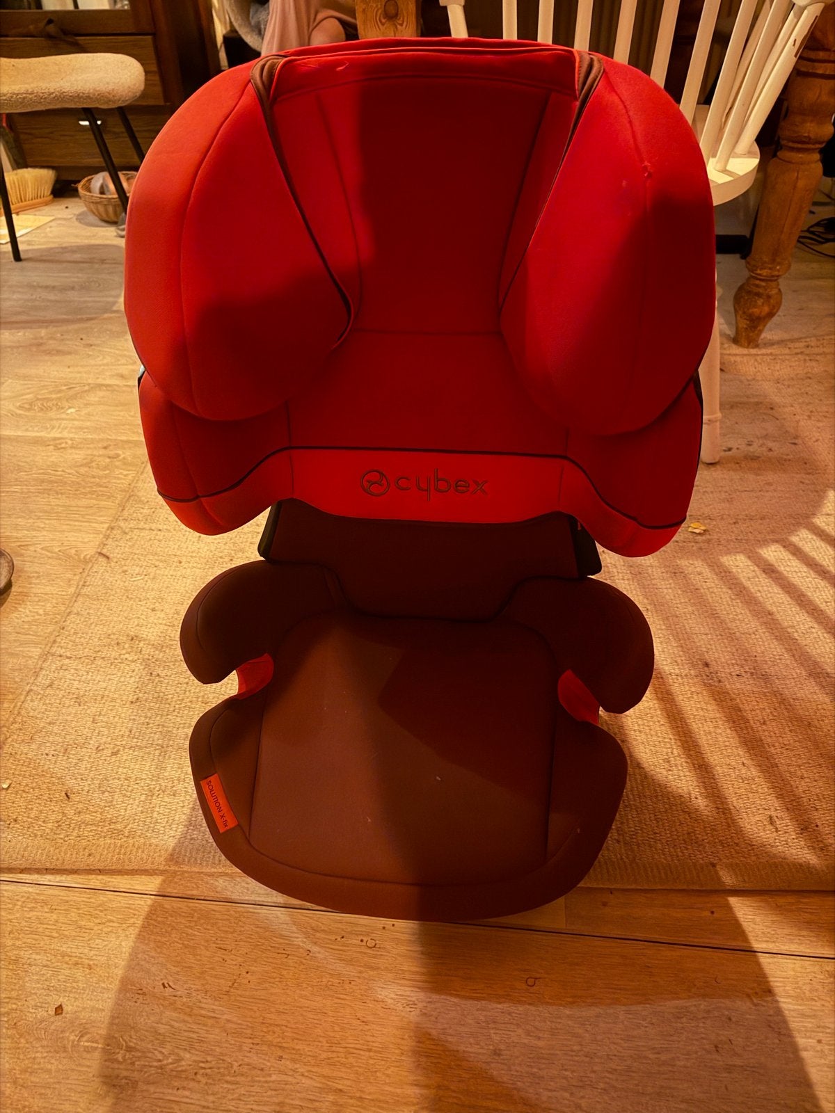 Cybex Solution X-Fix autostoel - Rood, Kinderen en Baby's, Autostoeltjes, Gebruikt, Overige merken, 15 t/m 36 kg, Autogordel of Isofix