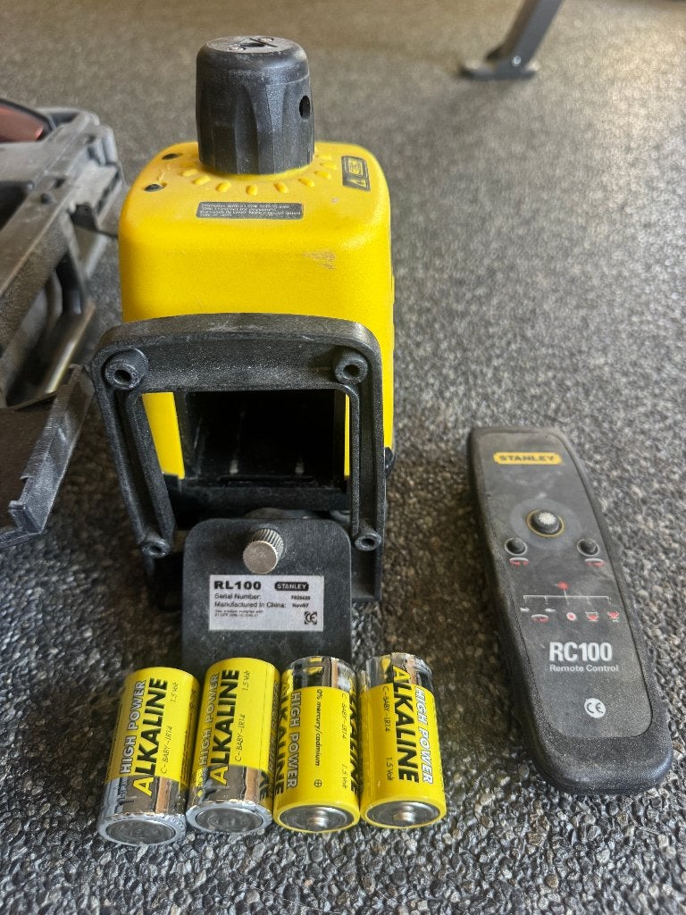 Stanley RL100 Roterende laser, Ophalen, Gebruikt, Afstand
