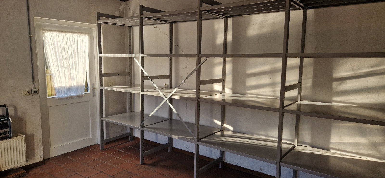 5 meter legbordstelling magazijnstelling, Ophalen