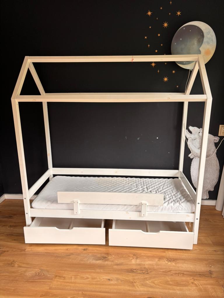 Peuterbed, Ophalen, Gebruikt, 70 tot 85 cm, 140 tot 160 cm