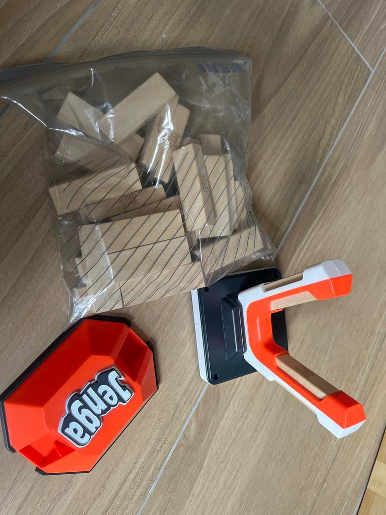 Jenga Classic met handige opzetter, Ophalen of Verzenden, Gebruikt, Jongen of Meisje