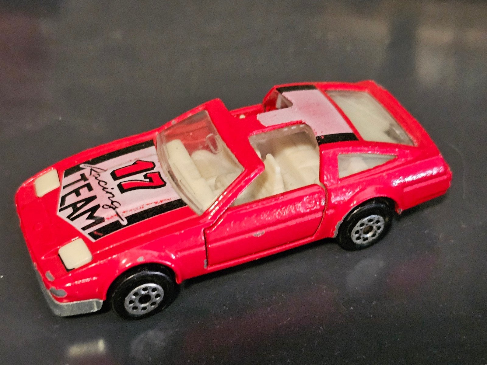 Majorette Nissan 300 ZX Turbo modelauto rood, Ophalen of Verzenden, Gebruikt