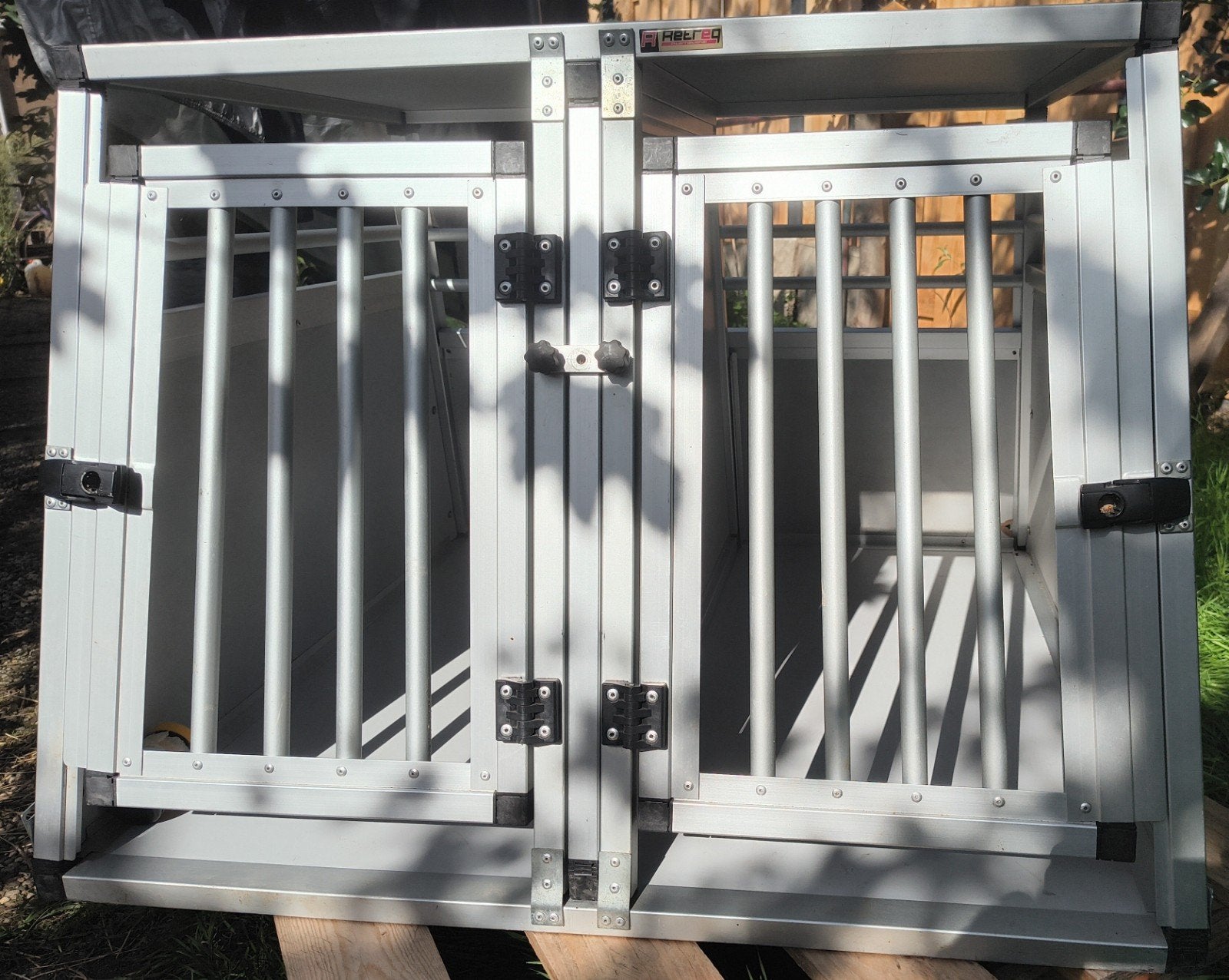 Duohonds stevige aluminium bench passend in Golf/Octavia, Ophalen, Gebruikt
