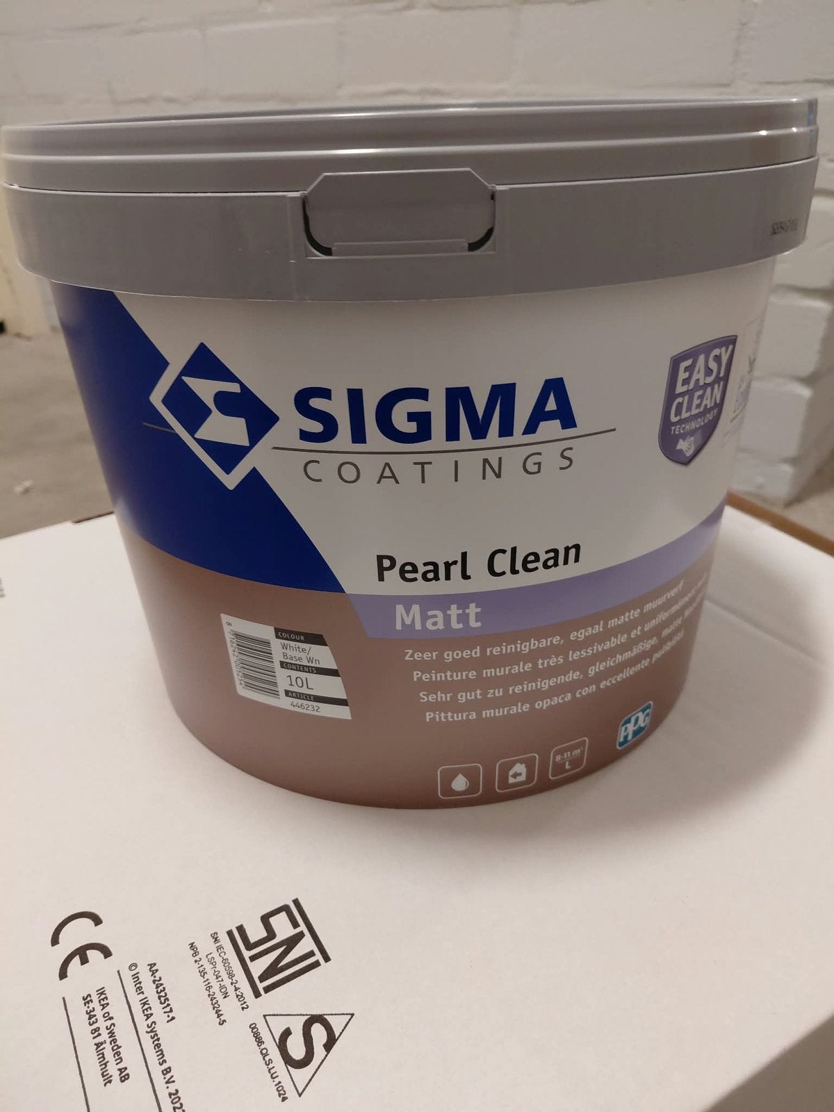 Sigma pearl clean, Doe-het-zelf en Verbouw, 10 tot 15 liter, Ophalen, Zo goed als nieuw, Wit