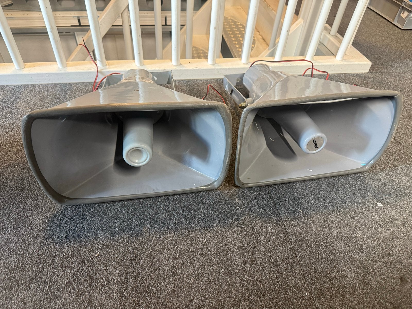 Alecto Hoornluidsprekers - Set van 2, Audio, Tv en Foto, Luidsprekers, Gebruikt, Overige typen, Minder dan 60 watt, Overige merken