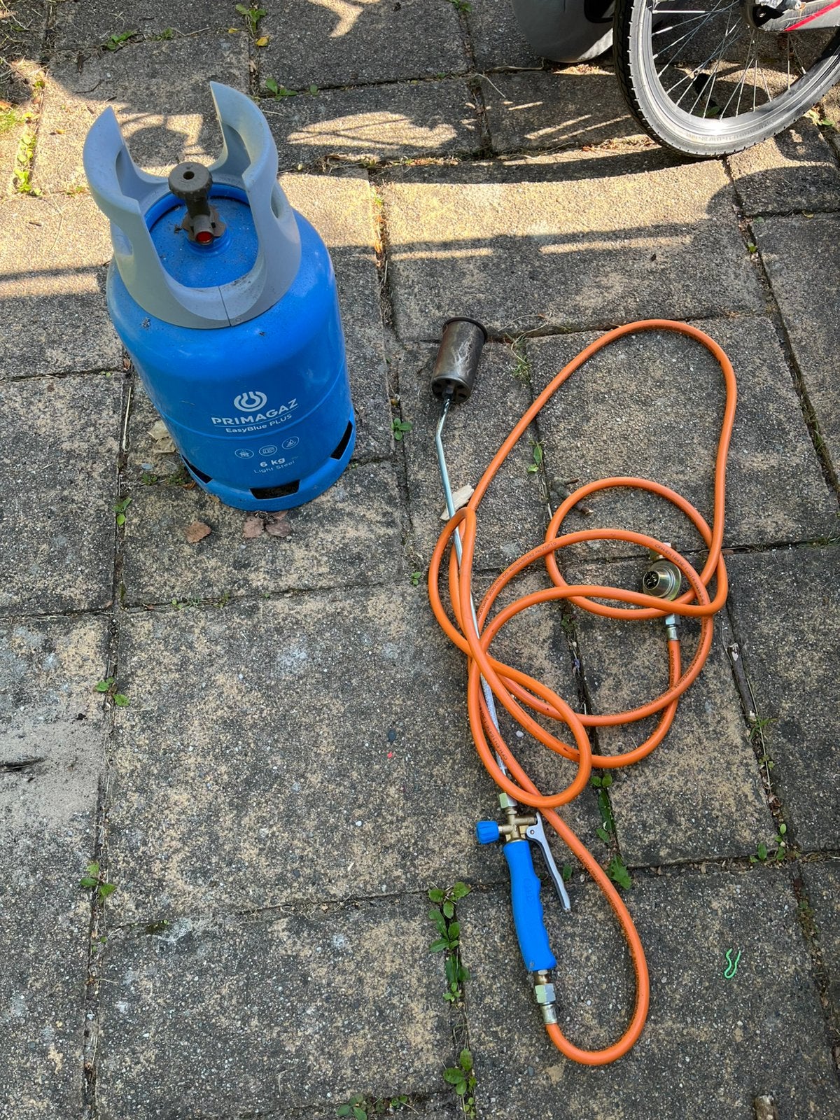 Onkruidbrander met gasfles, Ophalen, Zo goed als nieuw
