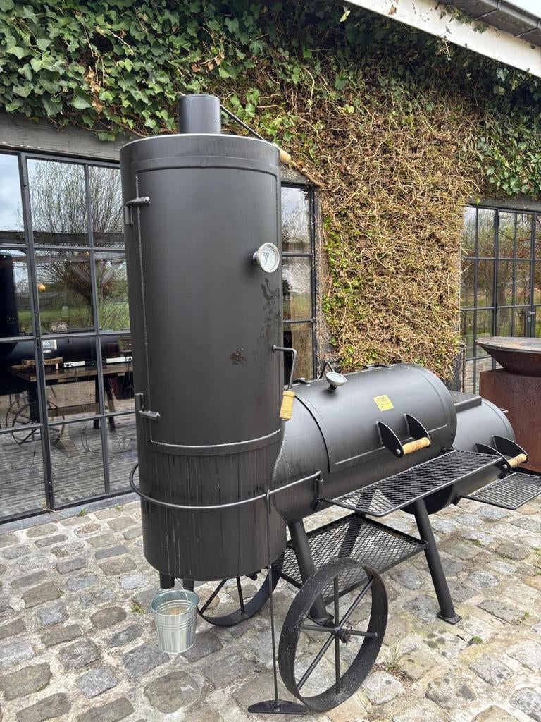 Joe's BBQ 16" Chuckwagon Smoker - Zo goed als nieuw, Ophalen of Verzenden, Zo goed als nieuw, Joe's BBQ, Met accessoires
