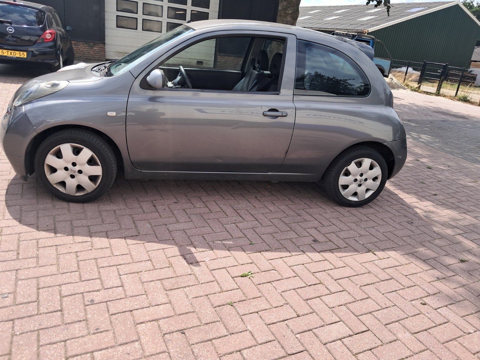 Nissan Micra 1.2 59KW 3DR 2004 Grijs, Voorwielaandrijving, 31 €/maand, 4 cilinders, Origineel Nederlands
