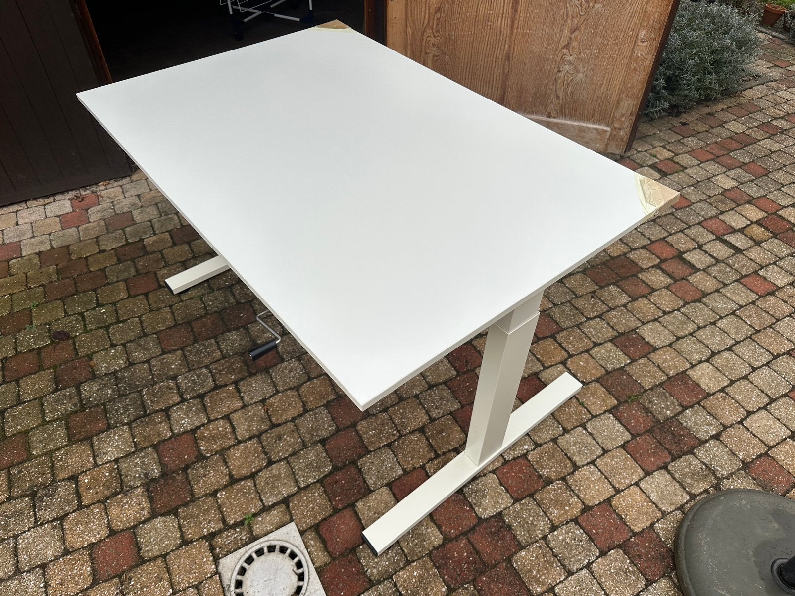 Vepa Drentea Profit Bureau - wit - 120 x 80 cm, Ophalen, Gebruikt, 120 cm, In hoogte verstelbaar