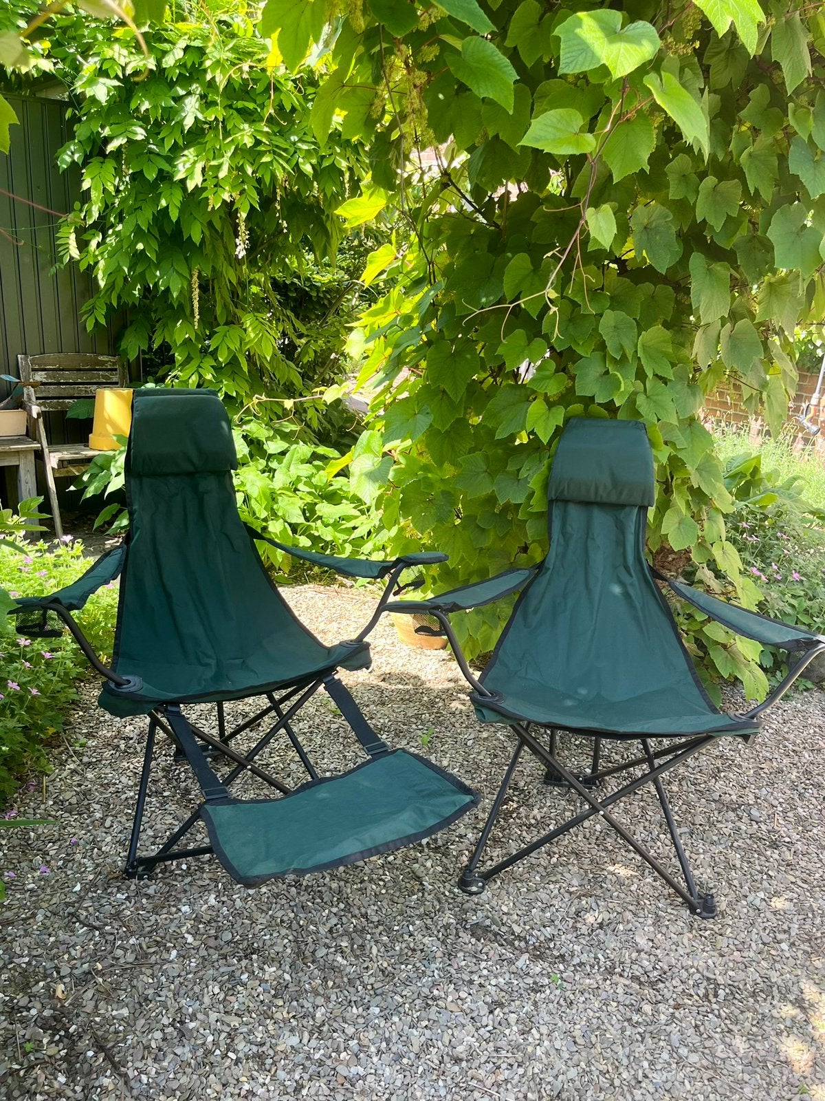 Groene kampeerstoelen, Ophalen, Zo goed als nieuw, Campingstoel