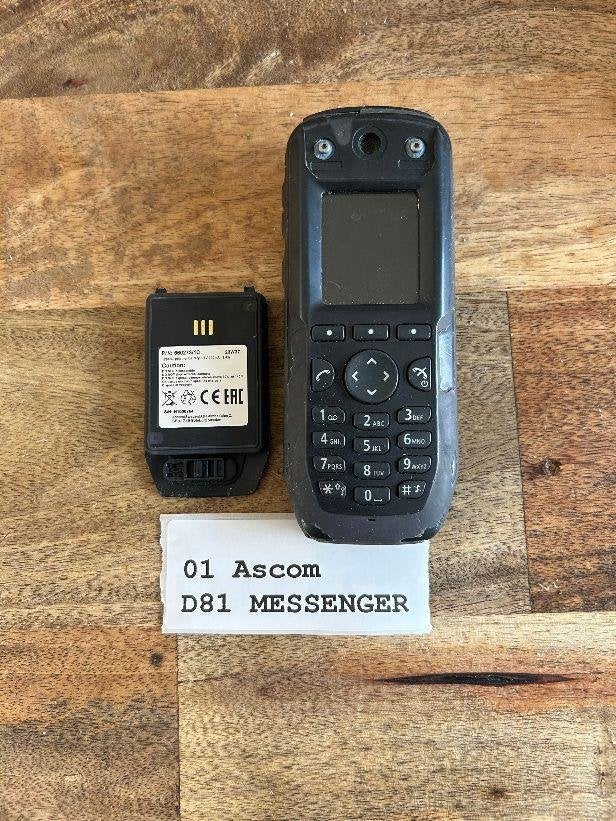 ☎️ GRADE B Ascom D81 MESSENGER DH5 dect handset ☎️, Ophalen of Verzenden, Gebruikt, 1 handset