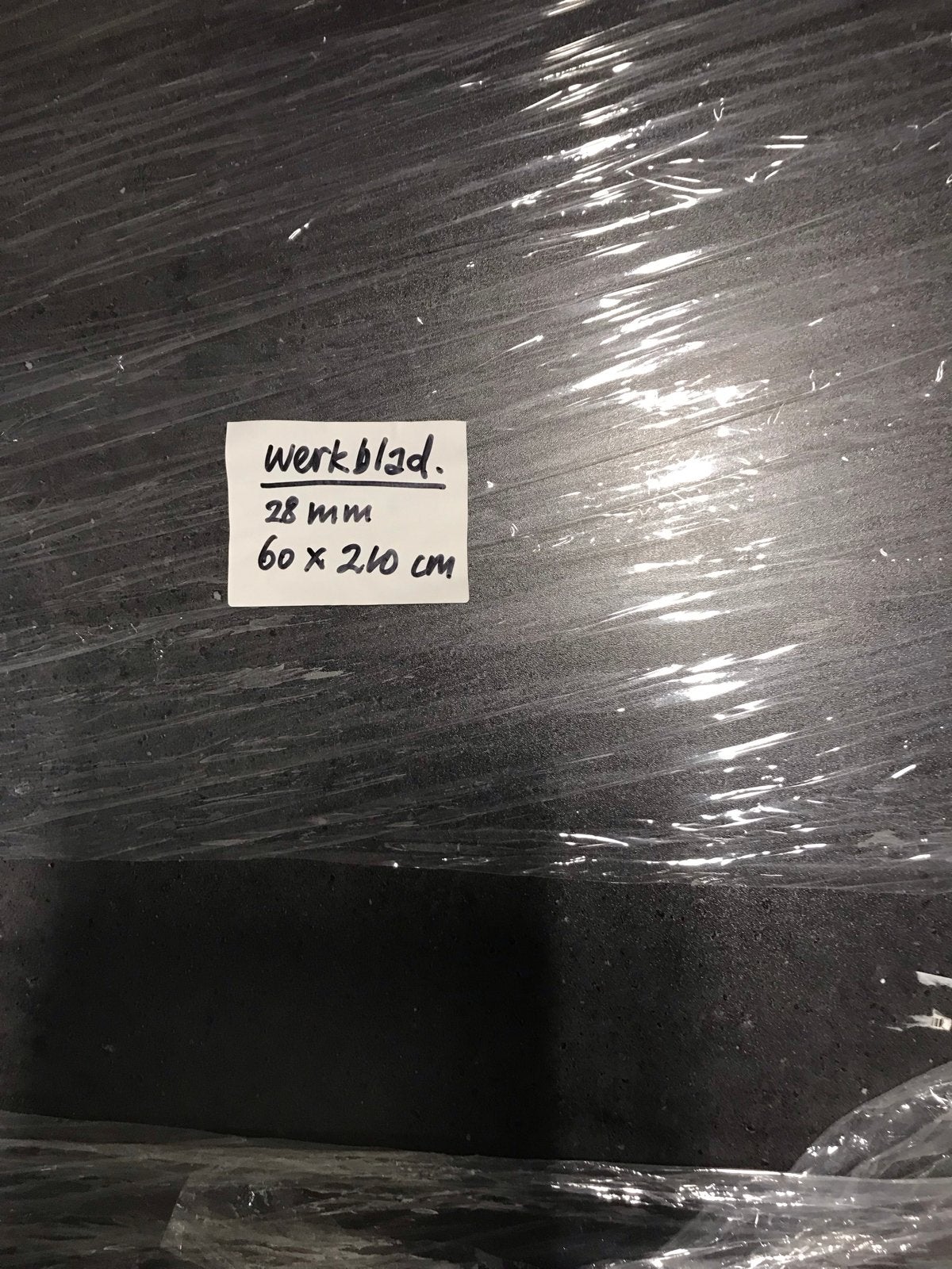 Nieuwe antraciet werkbladen (2 stuks) 60x210 cm, Overige typen, Ophalen of Verzenden, Nieuw, Zwart