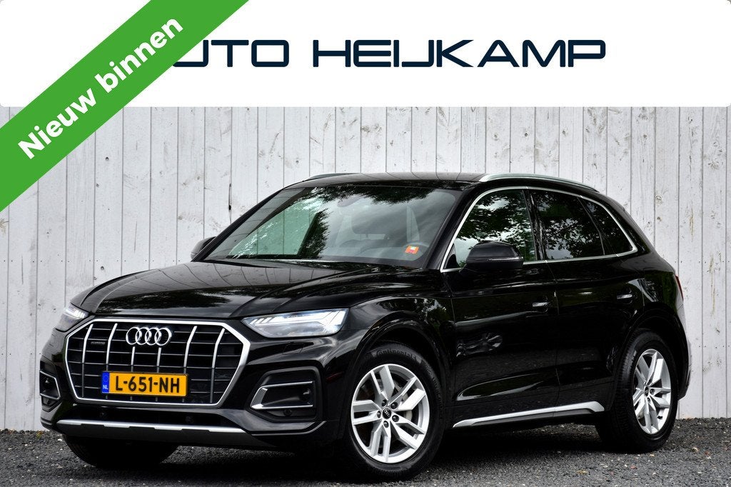 Audi Q5 50 TFSI e Advanced edition | Luchtvering | Camera |, Gebruikt, 4 cilinders, Zwart, Bedrijf