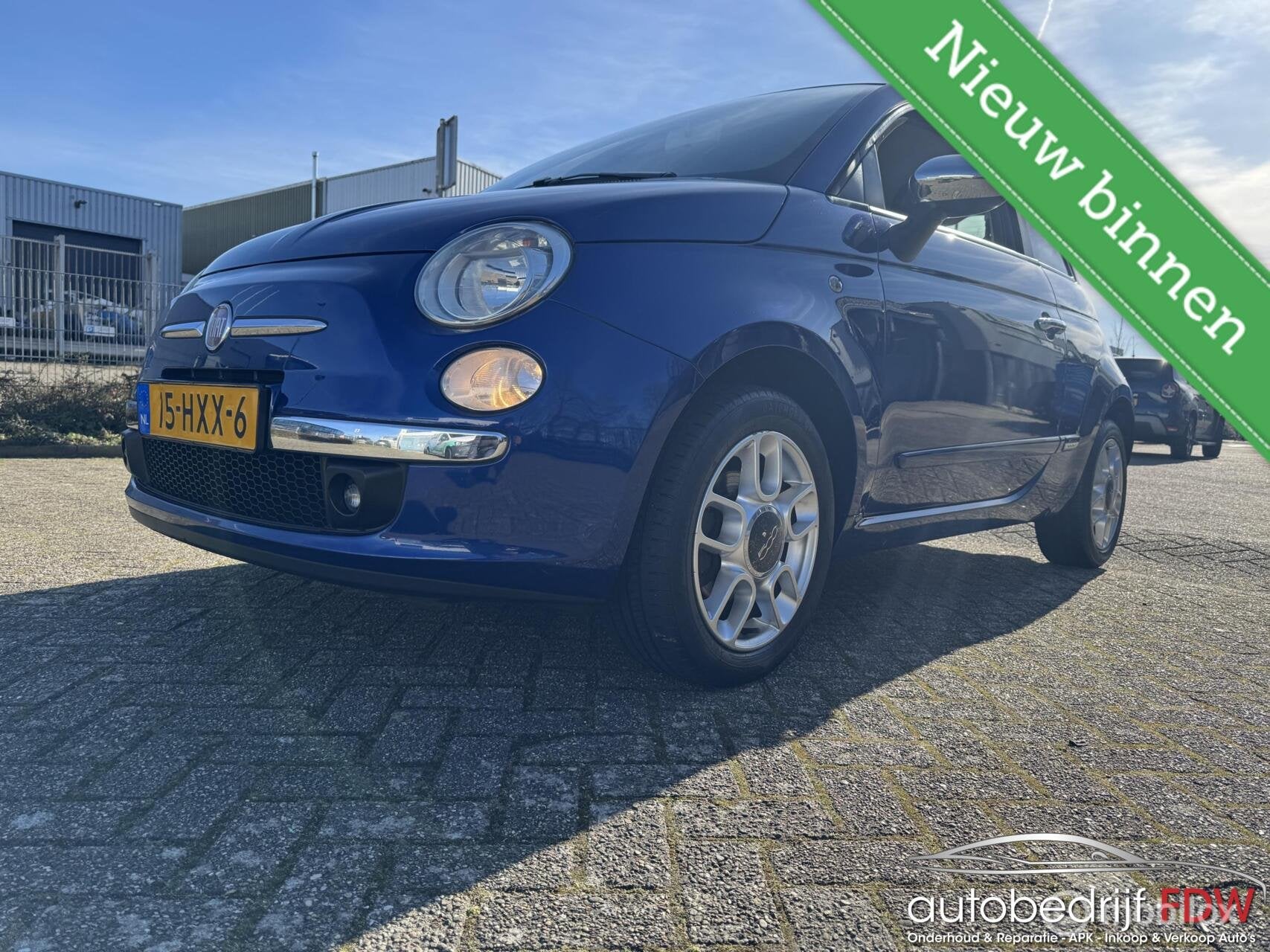 Fiat 500 1.4-16V Sport 100HP/NAP/AIRCO/LM VELGEN/LEER/, Auto's, Fiat, Voorwielaandrijving, Euro 5, 101 pk, Gebruikt