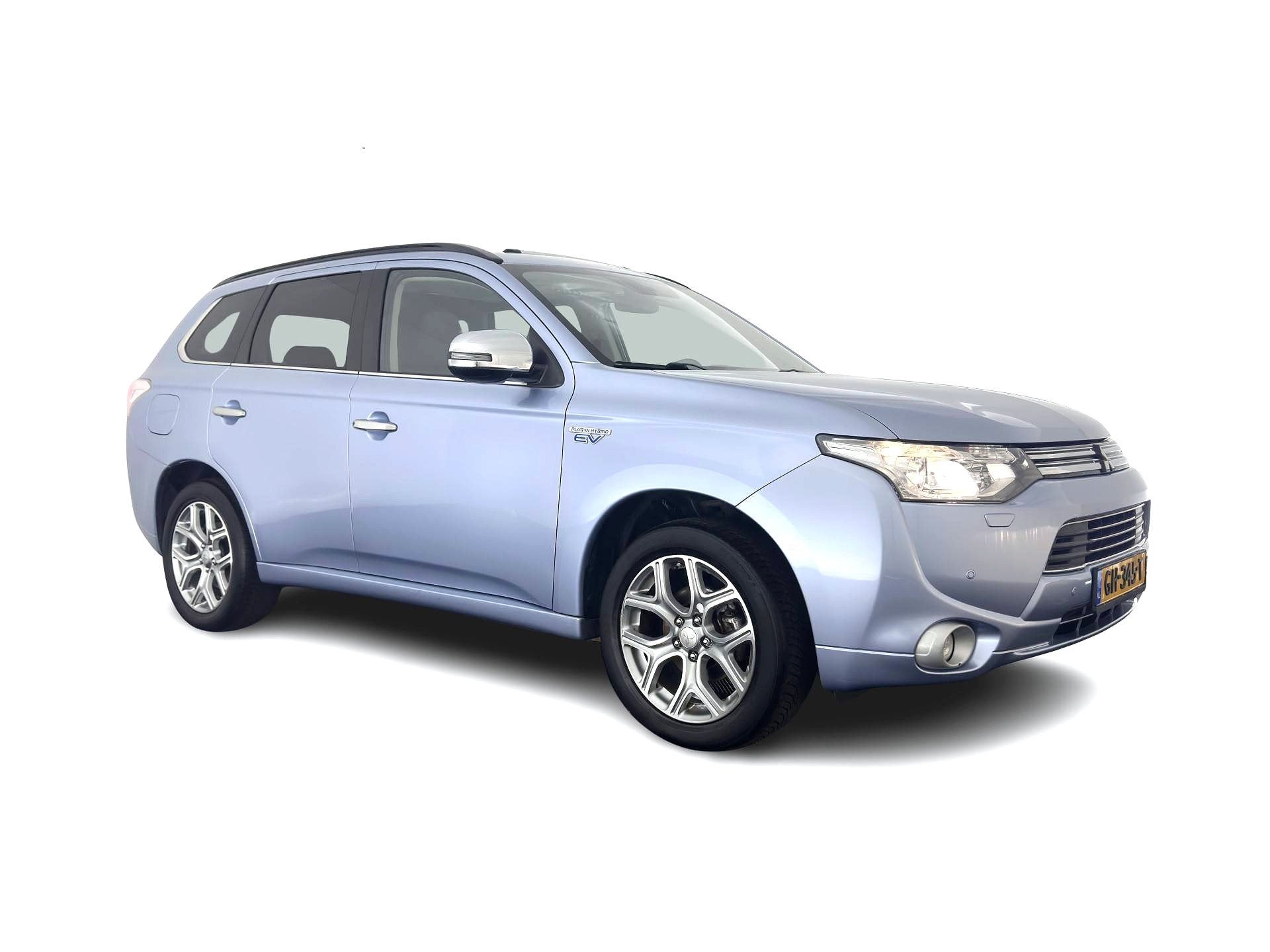 Mitsubishi Outlander 2.0 PHEV instyle Aut. *PANO | LEATHER |, Zwart, 4 cilinders, Automatische klimaatregeling, Blauw