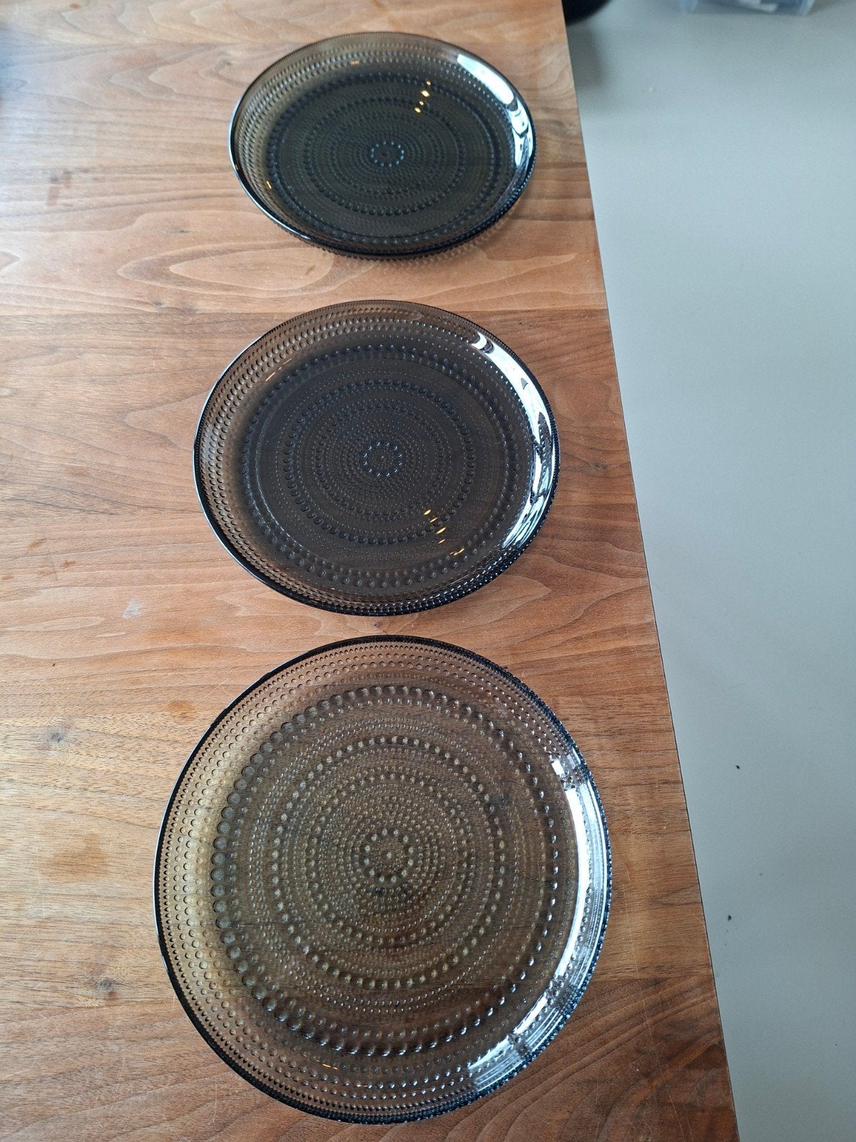 3 Iittala Kastehelmi dinerborden, Oiva Toikka, 1970, Ophalen of Verzenden