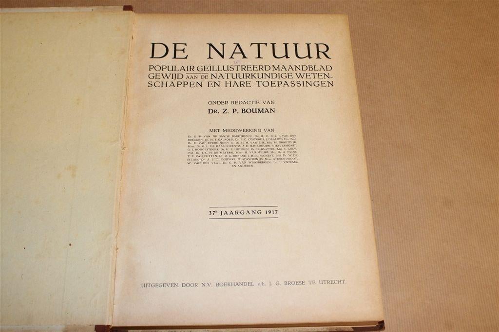 De Natuur — Complete Jaargang 1917, Antiek en Kunst, Ophalen of Verzenden
