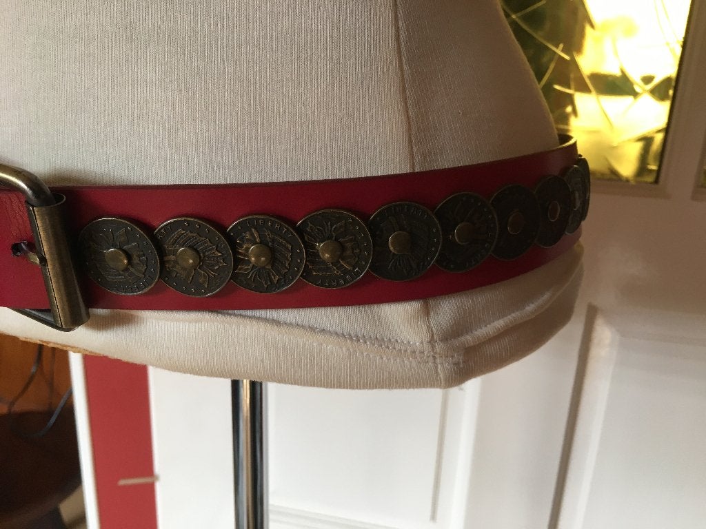 nieuwe rode riem, Kleding | Dames, Riemen en Ceinturen, Ophalen, Echt leder, Nieuw, Tailleriem