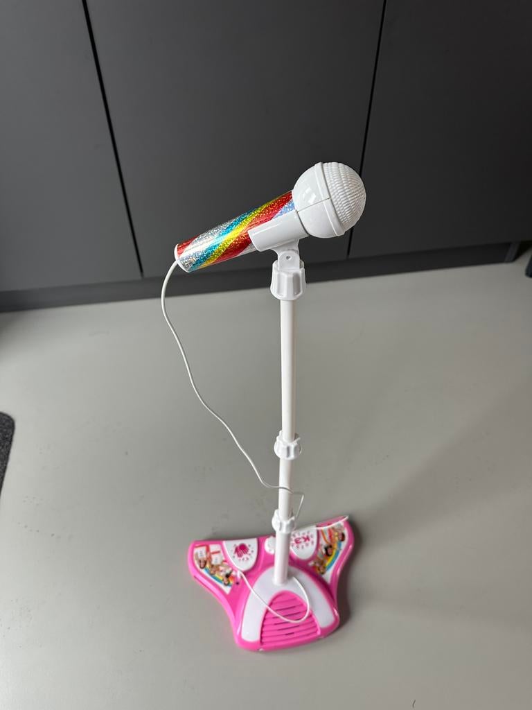 Karaoke microfoon k3, Kinderen en Baby's, Ophalen, Zo goed als nieuw