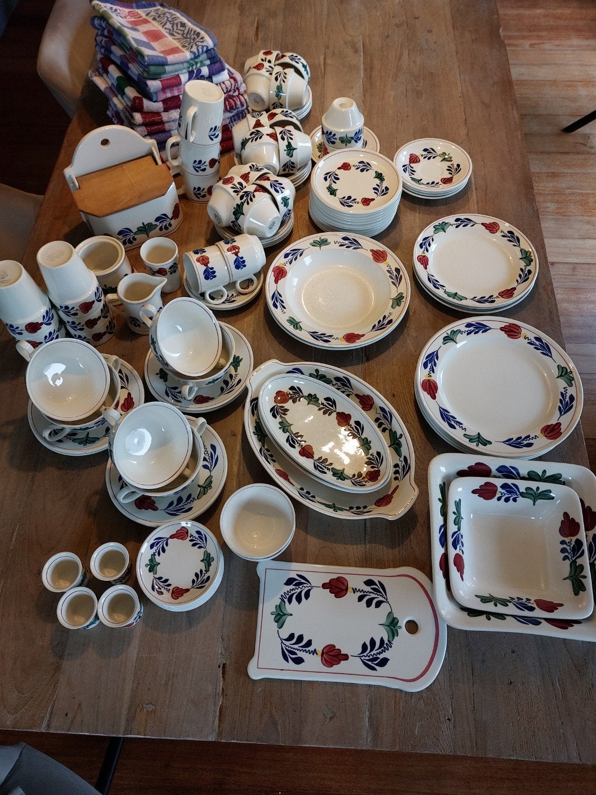 BOERENBONT SERVIES, Ophalen, Gebruikt, Landelijk/Boerenbont, Aardewerk