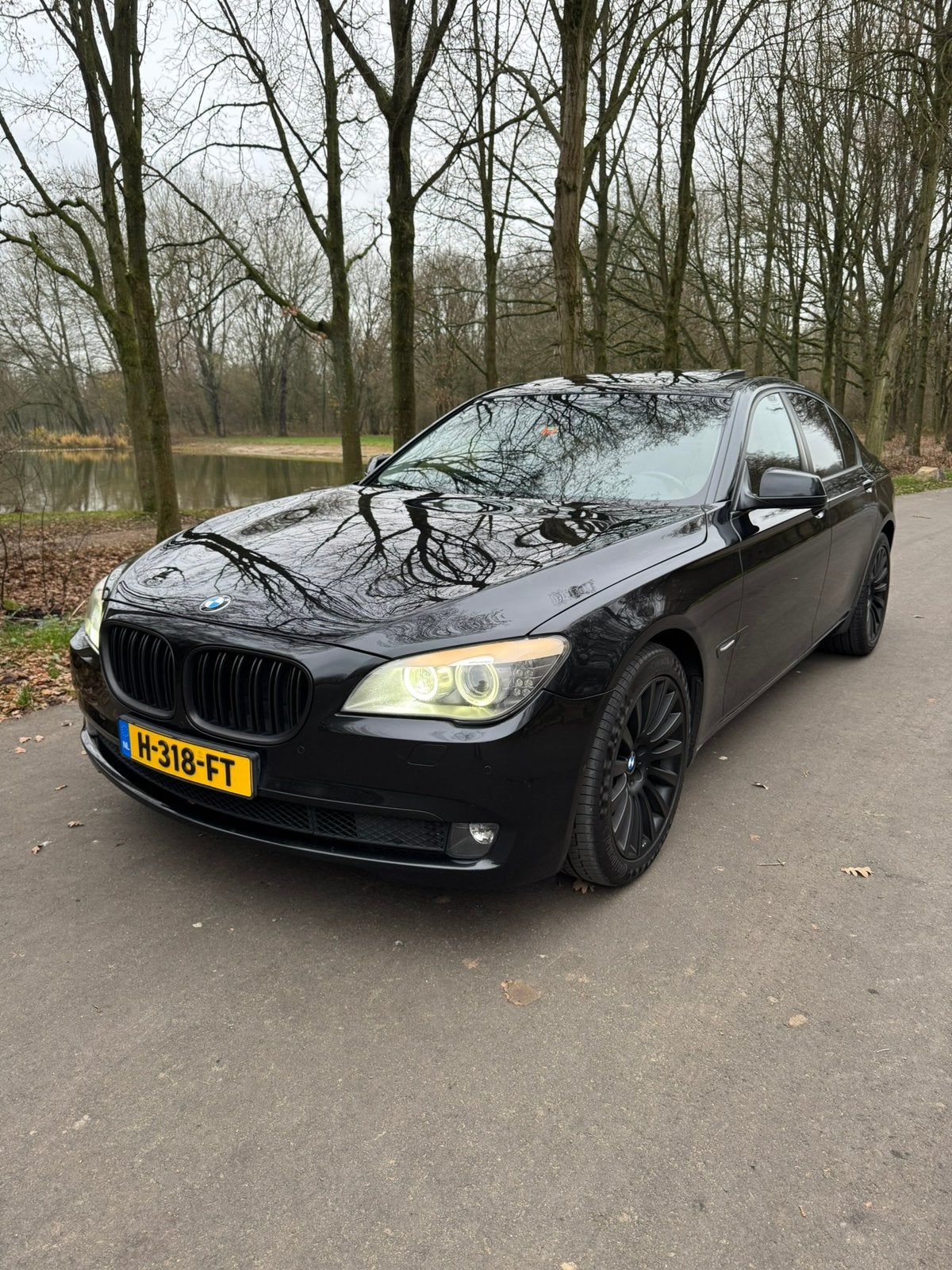 BMW 7-Serie 3.0 730D AUT 2010 Zwart, Auto's, Automaat, Euro 5, 2993 cc, Zwart