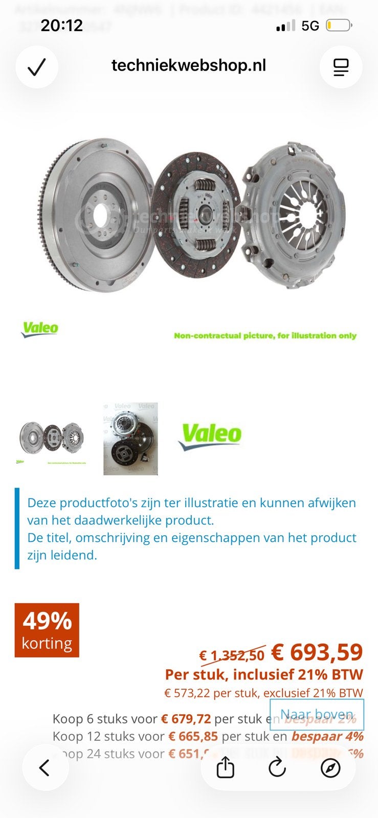 Valeo 835054 Koppeling Kit - Nieuw in Doos, Auto-onderdelen, Ophalen, Nieuw, Nissan