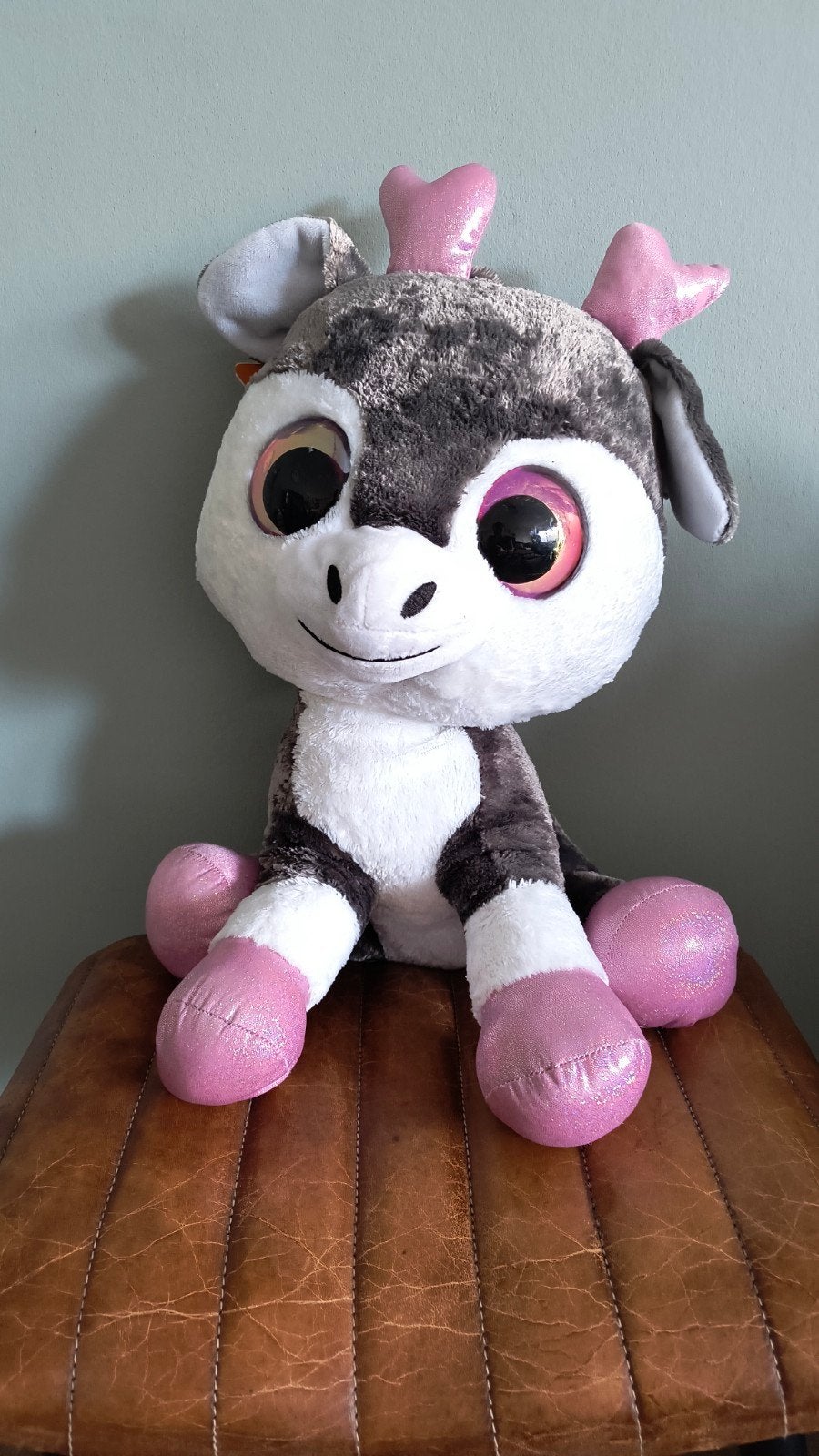 Lumo Stars Knuffel Rendier Poro - Groot (42 cm), Ophalen, Gebruikt, Overige merken, Overige karakters